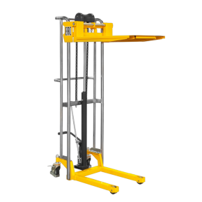 штабелер гидравлический pj4150 (400 кг; 1,5 м; с вилами и площадкой) smartlift