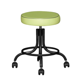 табурет винтовой светло-зеленый т01-1 черный каркас фото