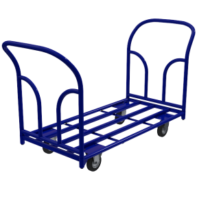 тележка платформенная каркасная ткд 4 с двумя ручками фото