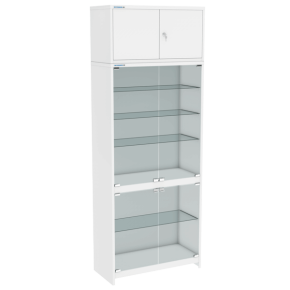 Шкаф медицинский двухстворчатый ШСС-2 с антресолью