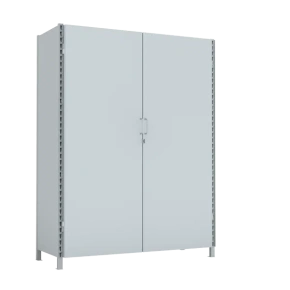 стеллаж 2000x1500x600 стенки сплошные, двери сплошные, 4 яруса фото