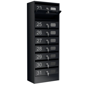 почтовый ящик 9-секционный серия эталон колор с окошком фото