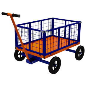 тележка с поворотной осью и трубчатыми бортами тпоб 2 с фото