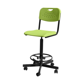 высокий стул для лабораторий кр20(в) зеленый фото