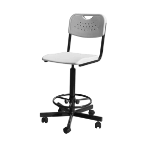 высокий стул для лабораторий кр20(в) серый фото