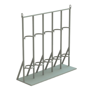 стойка для 5 газовых баллонов (кислород) фото