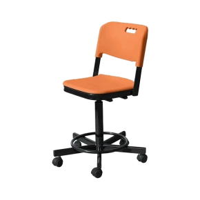 лабораторный стул с пластиком кр19 оранжевый фото
