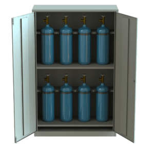 шкаф для 8 кислородных баллонов емкостью до 5 л фото