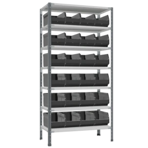 антистатический стеллаж ст-012 с ящиками 400x230x200 фото