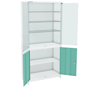 медицинский двухстворчатый шкаф шмс-2-ц фото