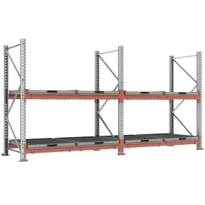 стеллаж с выкатными платформами 2000x16972x1000 фото