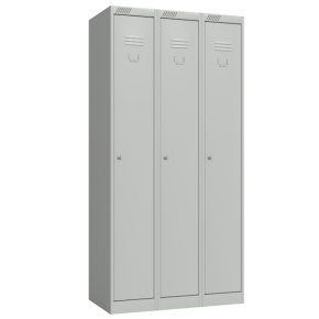 шкаф для раздевалок трёхстворчатый с полкой под обувь фото