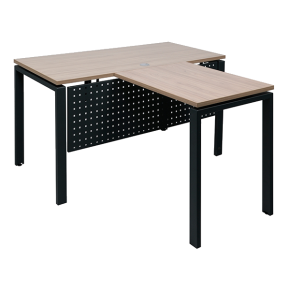 брифинг-приставка вяз натуральный/антрацит 750х600х1200 фото