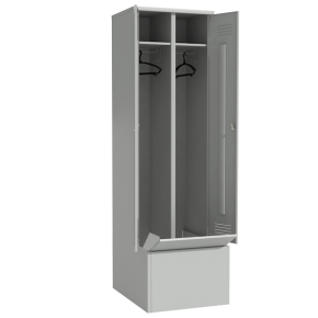 шкаф для раздевалок с дополнительным ящиком фото