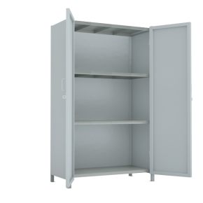 стеллаж 2000x1200x600 стенки сплошные, двери сплошные, 4 яруса фото