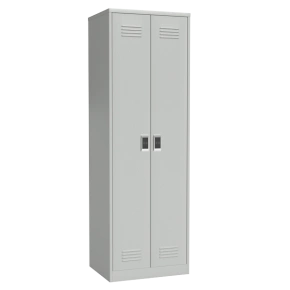 шкаф для одежды двухстворчатый с полкой под обувь и электронным замком фото