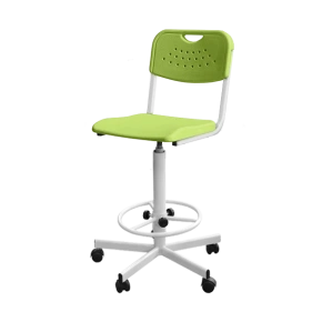 высокий стул для лабораторий зеленый кр20(в) фото
