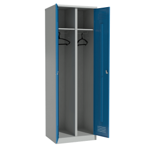 цветной шкаф 2-х секционный для раздевалки фото