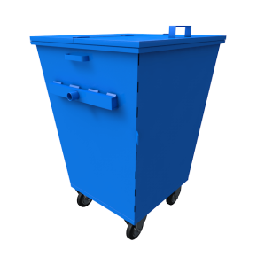 контейнер на 750 литров с двойной крышкой фото