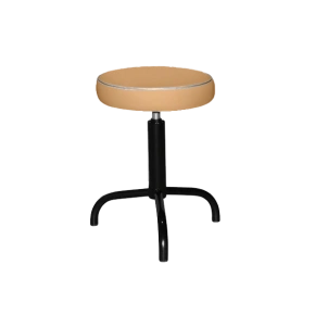 табурет бежевый т04-1 черный каркас фото