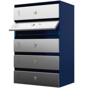 почтовый ящик 5-секционный серия ультра инокс фото