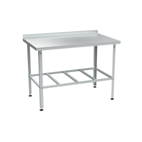 стол из нержавейки с бортом 870x1200x700 фото