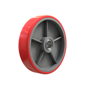 колесо для гидравлической тележки (рулевое) 180 мм фото