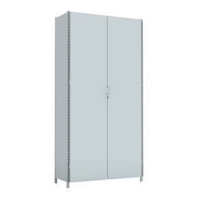 стеллаж 3000x1500x600 стенки сплошные, двери сплошные, 4 яруса фото