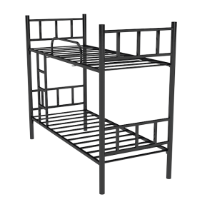 кровать двухъярусная металлическая с лестницей фото