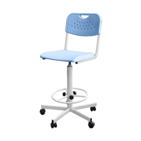 высокий стул для лабораторий синий кр20(в) фото