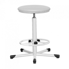 табурет на винтовой опоре т02 белый фото