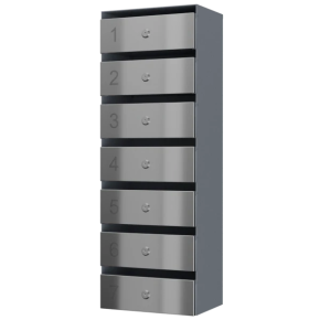 почтовый ящик 7-секционный серия ультра инокс смарт фото