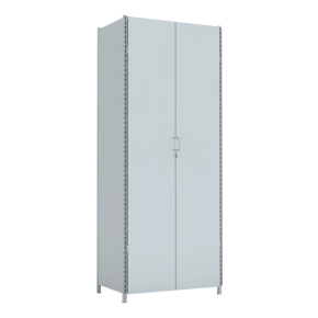 стеллаж 3000x1200x750 стенки сплошные, двери сплошные 5 ярусов фото