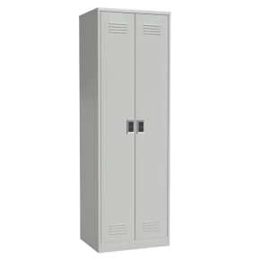 двухсекционный шкаф для раздевалок с электронным замком фото