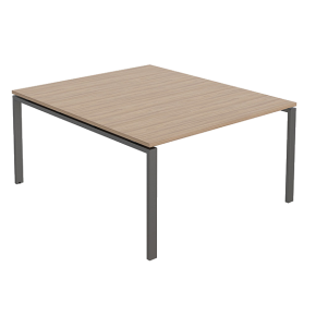 стол для переговоров 140x144 вяз натуральный/антрацит фото