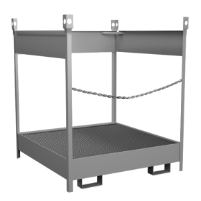 поддон для 4 бочек штабелируемый открытый фото