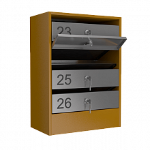 почтовый ящик 4-секционный серия эталон с окошком фото