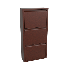 шкаф для обуви из металла на 3 ячейки фото