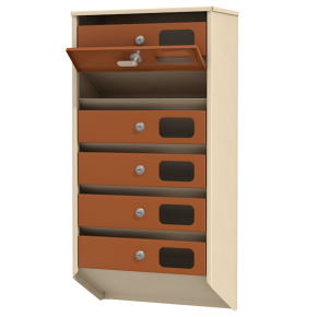 почтовый ящик на 6 квартир серия базис элит фото