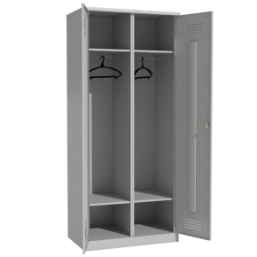 шкаф для одежды двухстворчатый 1860x800x500 с полкой под обувь фото