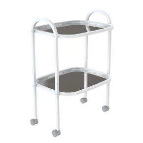 столик 2-полочный с полками из нержавеющей стали фото