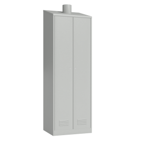 шкаф для одежды вентилируемый с наклонной крышей фото