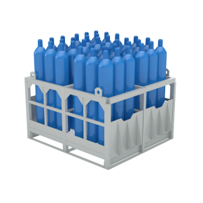 контейнер (палета) для 36 кислородных газовых баллонов фото