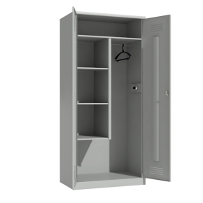 шкаф для хозяйственного инвентаря двухстворчатый фото