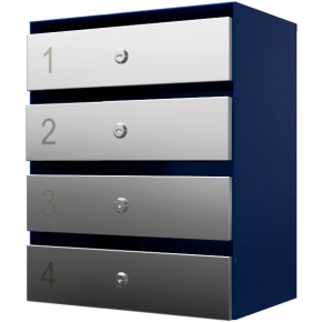 почтовый ящик 4-секционный серия ультра инокс фото