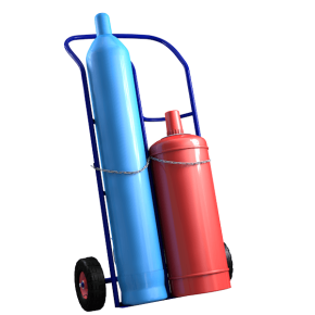 тележка для перевозки двух баллонов (кислород+пропан) кп 2 фото