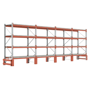 стеллаж грузовой для склада 12000x16200x1100 фото