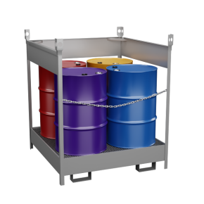 поддон для 4 бочек штабелируемый открытый фото