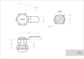 замок для шкафа с мастер-системой гиб 5 мм фото