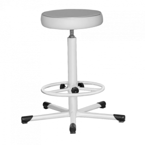 табурет на винтовой опоре т02-1 светло-серый фото